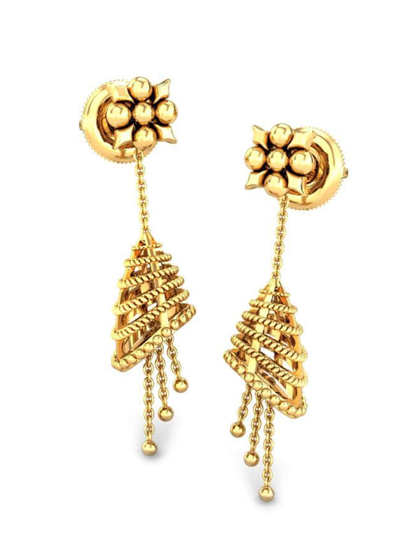 Buy CANDERE A KALYAN JEWELLERS COMPANY 18KT Gold BIS Hallmark Earrings 4.65 g Earrings Gold for Women 23887940 Myntra