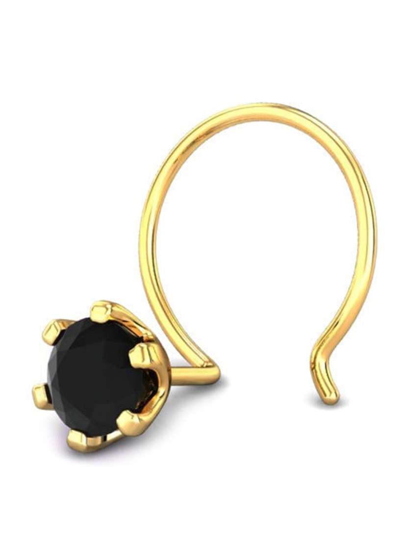Buy CANDERE A KALYAN JEWELLERS COMPANY 18KT Gold Gemstone Studded Nose Pin 0.42gm Nosepin Gold for Women 23888056 Myntra