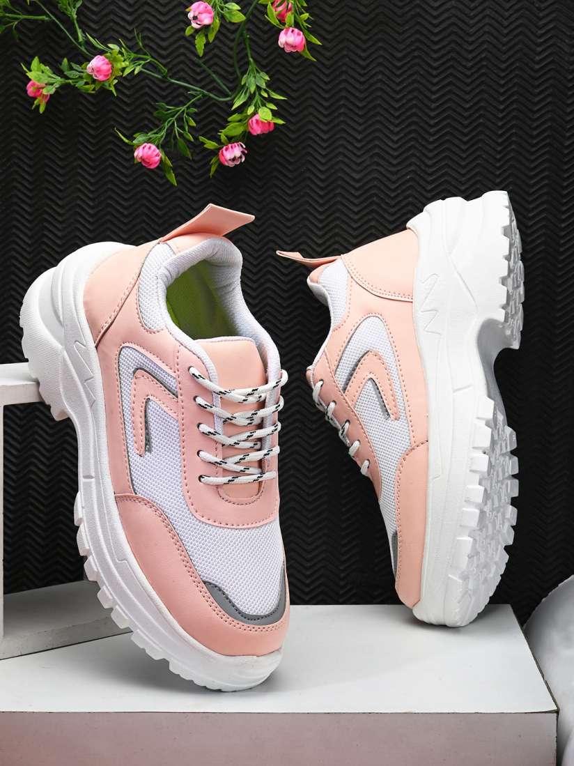 Buy The Roadster Lifestyle Co. Women Pink Colourblocked Lightweight Sneakers Casual Shoes for Women 23891252 Myntra