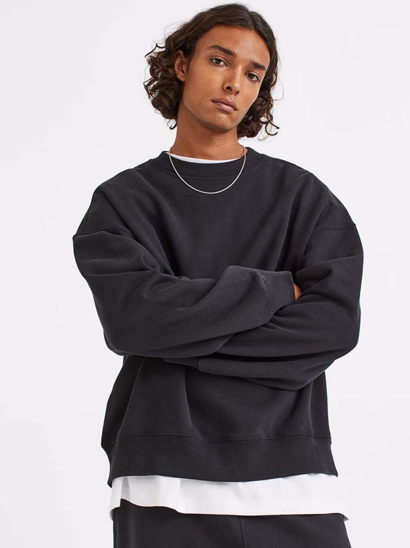 Buy COLOR CAPITAL Oversized Drop Shoulder Sweatshirt Sweatshirts for Men 23896116 Myntra