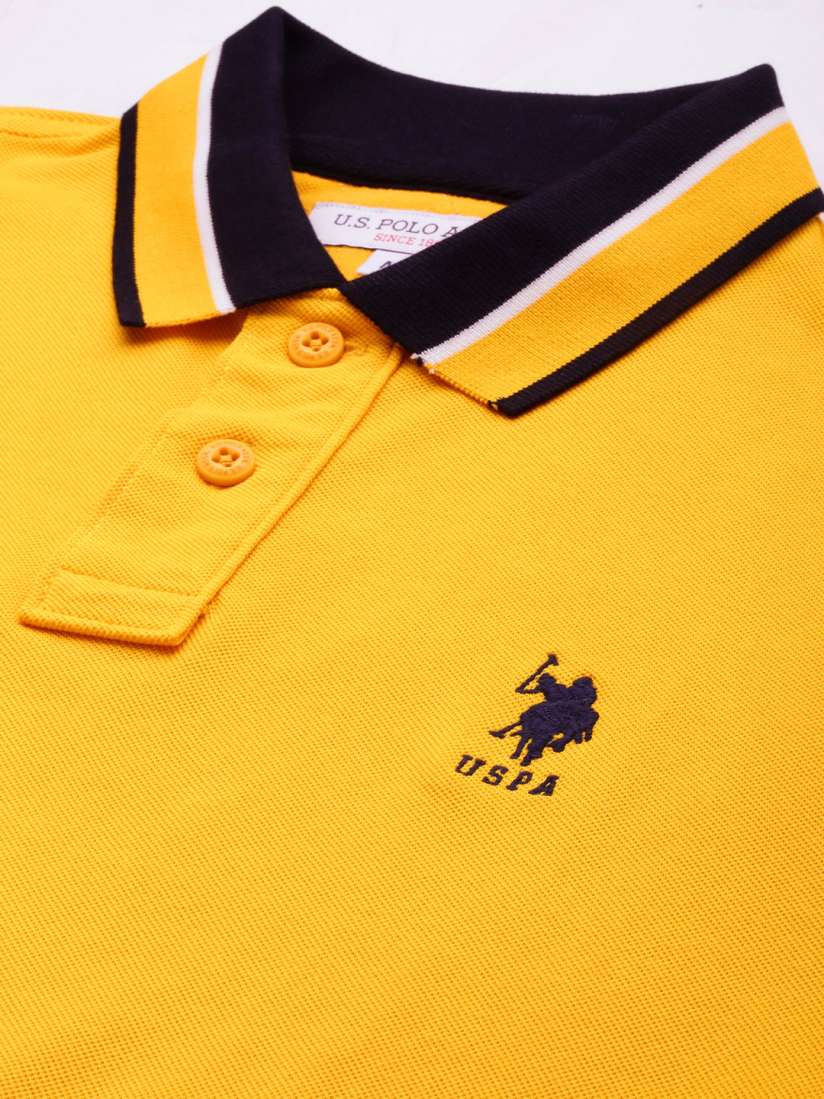 Us polo yellow t shirt cheap