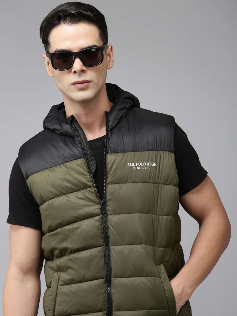 Buy U.S. Polo Assn. Colourblocked Puffer Jacket Jackets for Men 23900684 Myntra