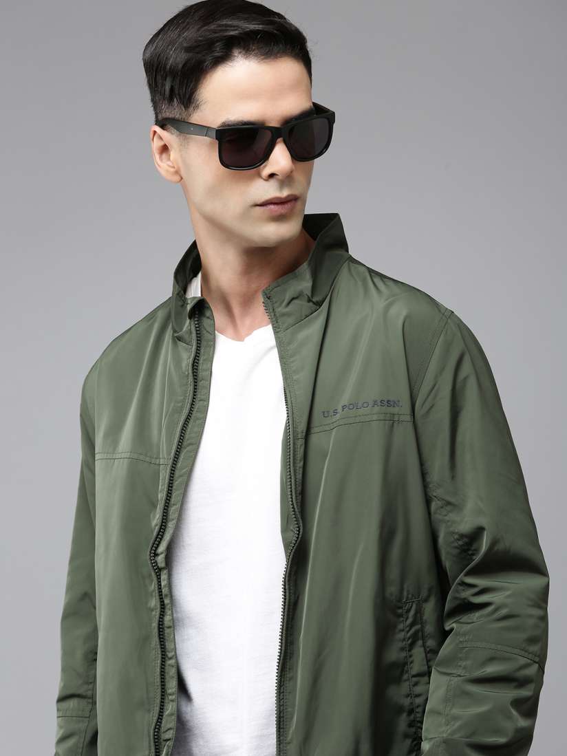 Buy U.S. Polo Assn. windcheater Solid Bomber Jacket Jackets for Men 23900696 Myntra