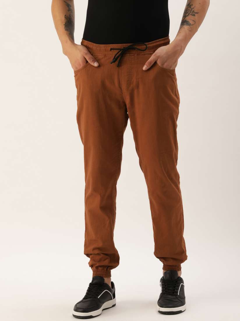 Buy IVOC Men Solid Slim Fit Joggers Trousers for Men 23901954 Myntra
