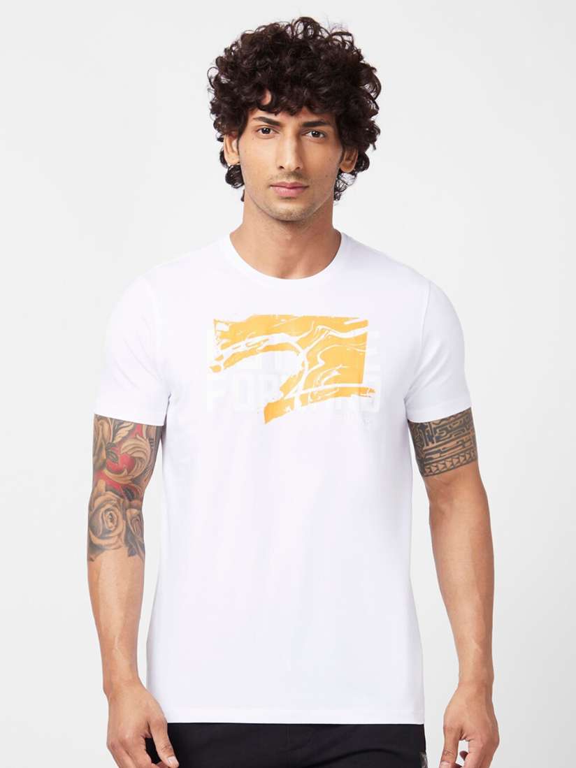 Buy SPYKAR Graphic Printed Slim Fit Cotton Casual T Shirt Tshirts for Men 23902578 Myntra