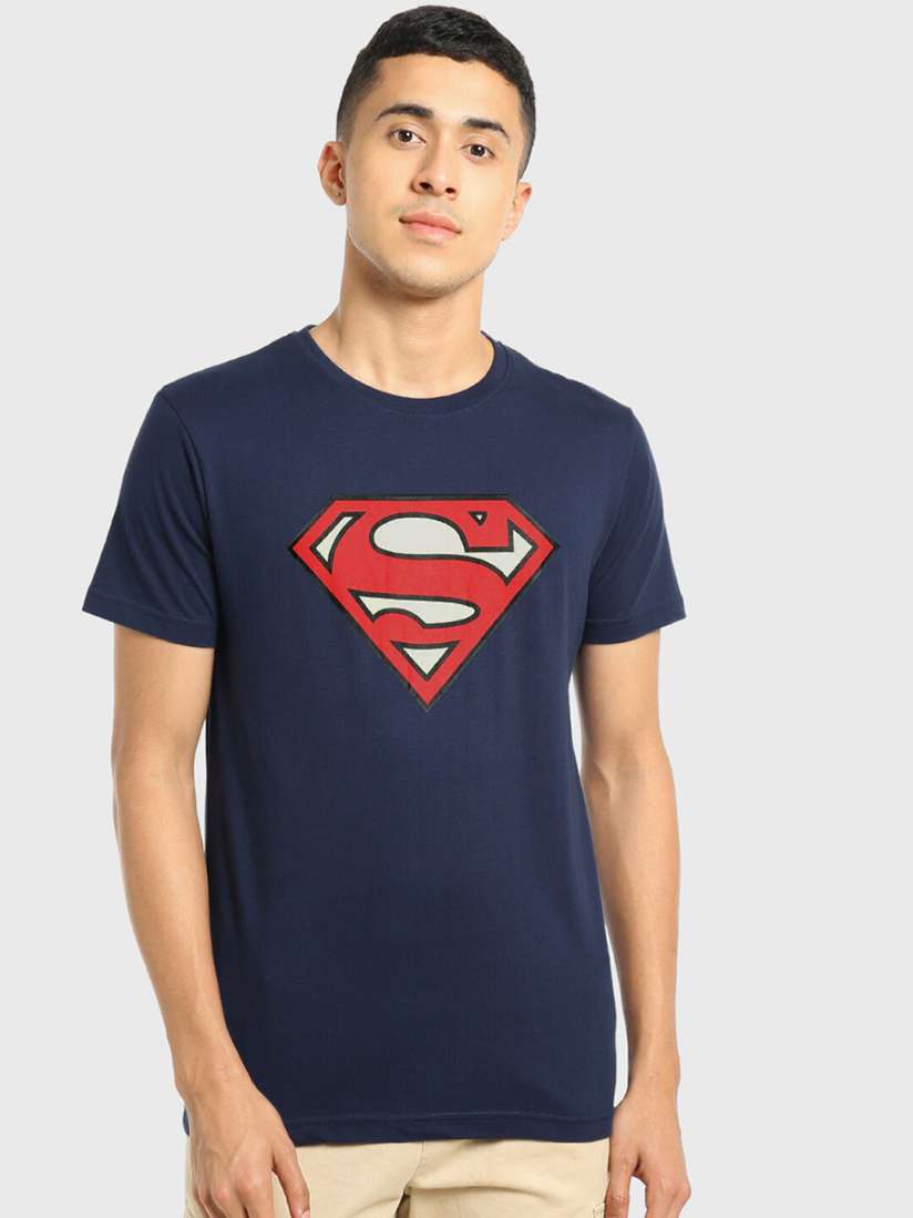 Buy Bewakoof Plus x OFFICIAL DC COMICS MERCHANDISE Superhero Printed Pure Cotton T shirt Tshirts for Men 23905430 Myntra