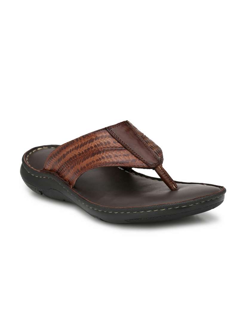 Buy Hitz Men Brown Comfort Leather Sandals Sandals for Men 2390963 Myntra