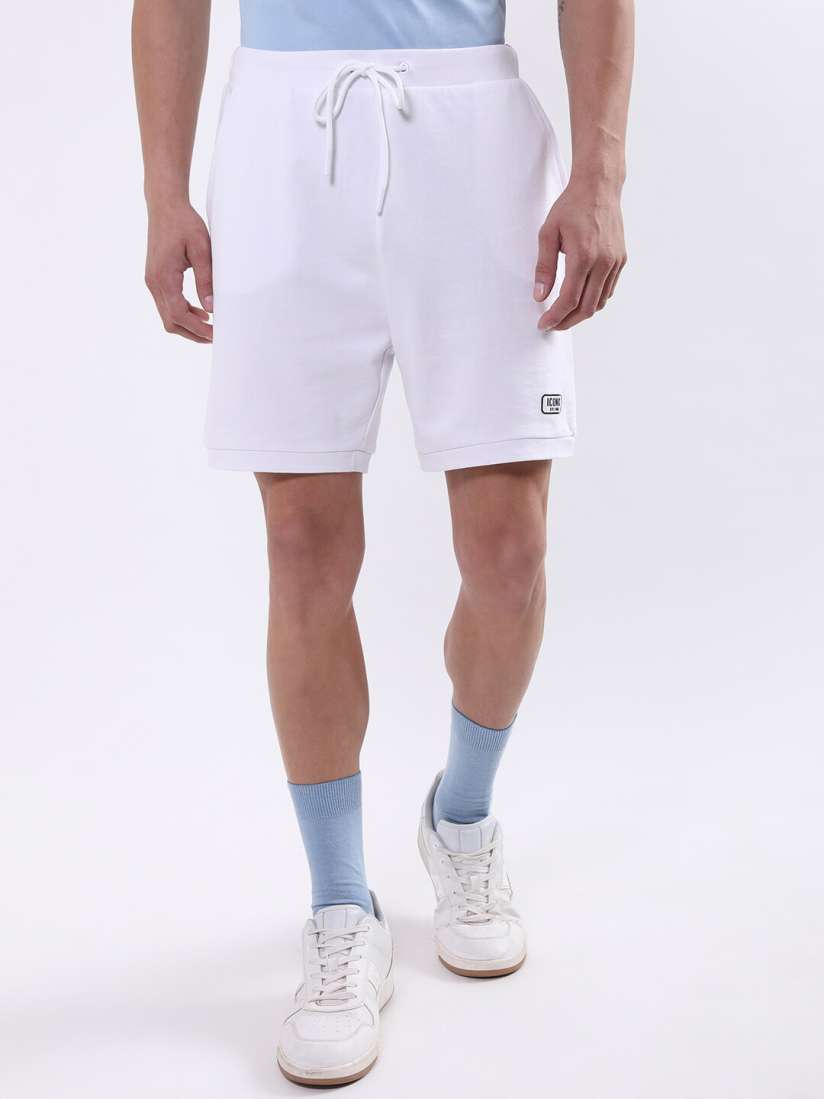 Buy Iconic Men Mid Rise Pure Cotton Sports Shorts Shorts for Men 23910280 Myntra