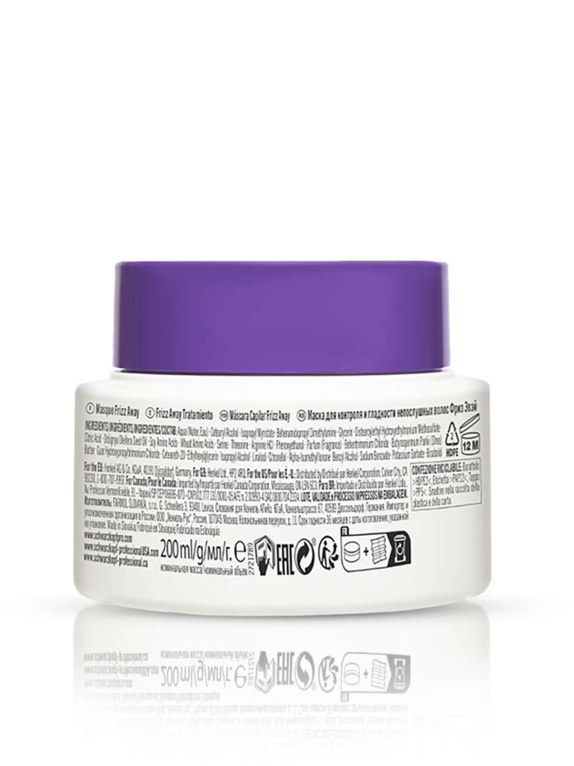 Buy Schwarzkopf PROFESSIONAL Bonacure Frizz Away Treatment Hair Mask with Babassu Oil 200ml Hair Masks for Unisex 23912864 Myntra