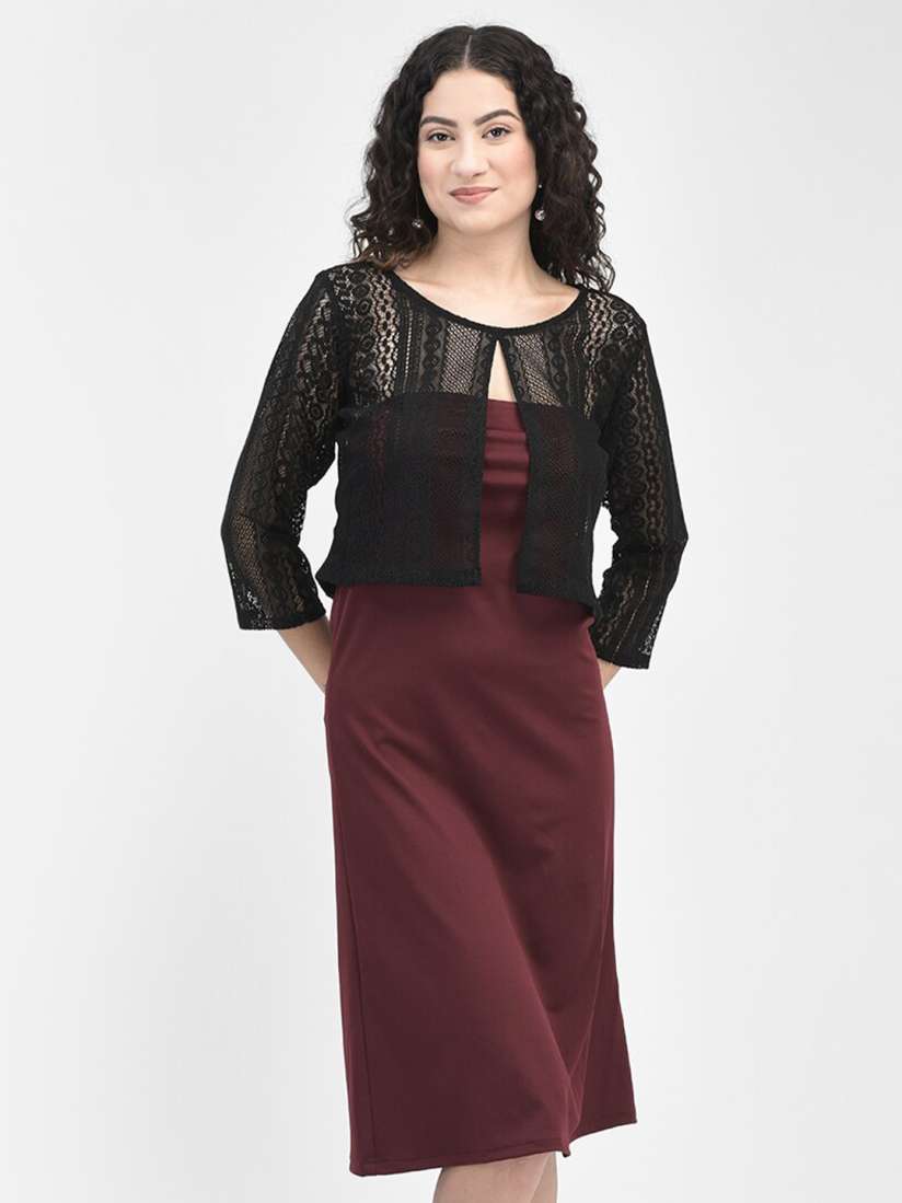 Buy Eavan Round Neck Cotton Sheath Dress Dresses for Women 23917074 Myntra