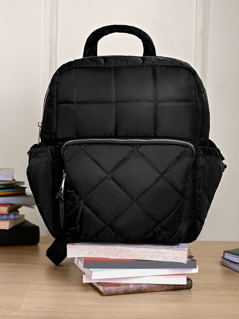 Buy Accessorize London Women Quilted Nylon Laptop Backpack with 12 Laptop Sleeve Backpacks for Women 23919984 Myntra