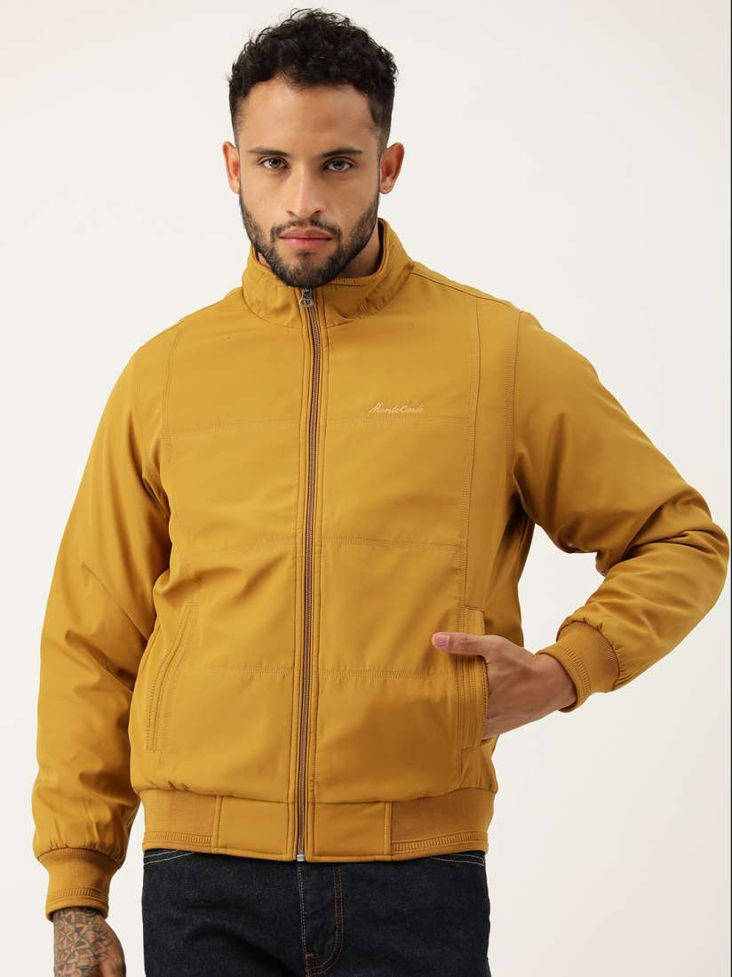 Buy Monte Carlo Solid Bomber Jacket Jackets for Men 23920498 Myntra