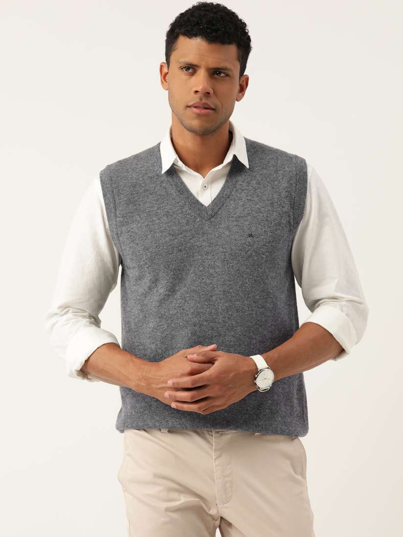 Buy Monte Carlo V Neck Sweater Vest Sweaters for Men 23920926 Myntra