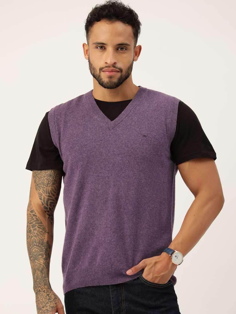 Buy Monte Carlo Men Solid Sweater Vest Sweaters for Men 23921102 Myntra