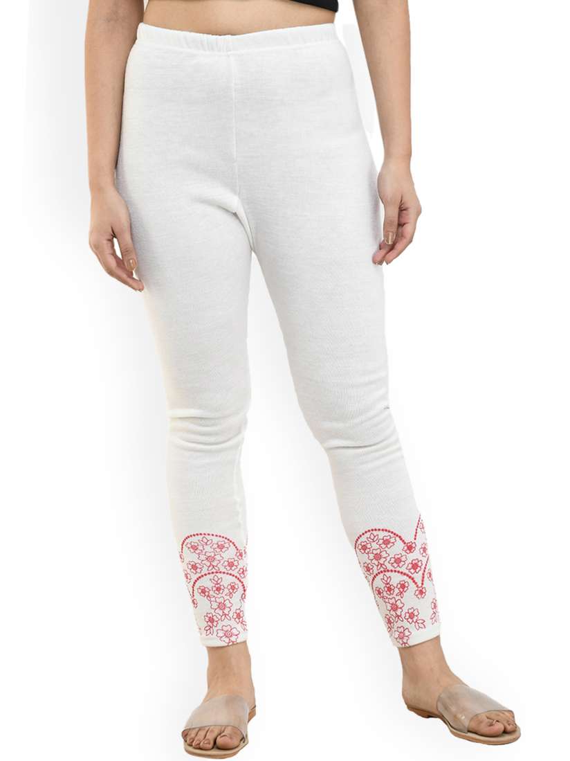 Printed woolen leggings shop