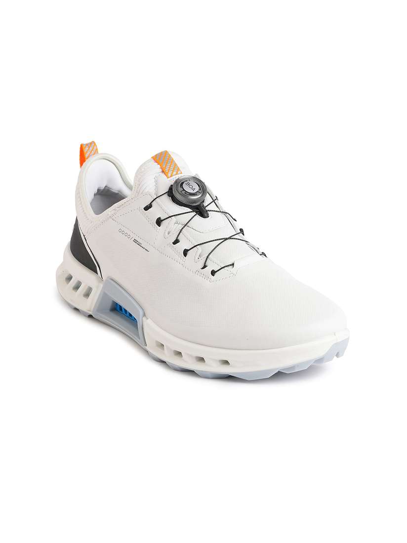 Buy ECCO Mens Biom C4 White Leather Extra Wide Golf Shoes - Sports 