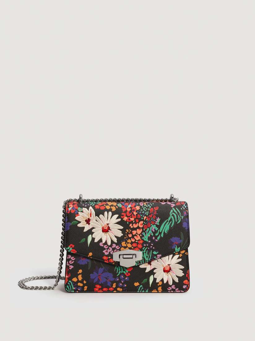 Buy MANGO Multicoloured Floral Print Shoulder Bag Handbags for Women 2393452 Myntra