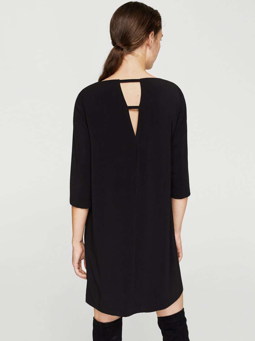 Buy MANGO Women Black Solid Shift Dress with Cut Outs Dresses for Women 2393633 Myntra