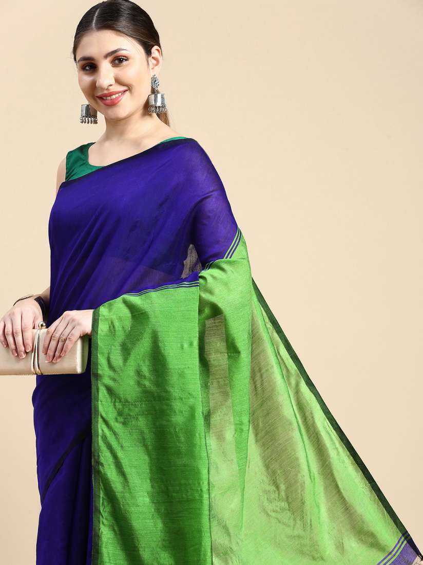 Buy DESH BIDESH Colourblocked Cotton Silk Saree Sarees for Women 23941022 Myntra