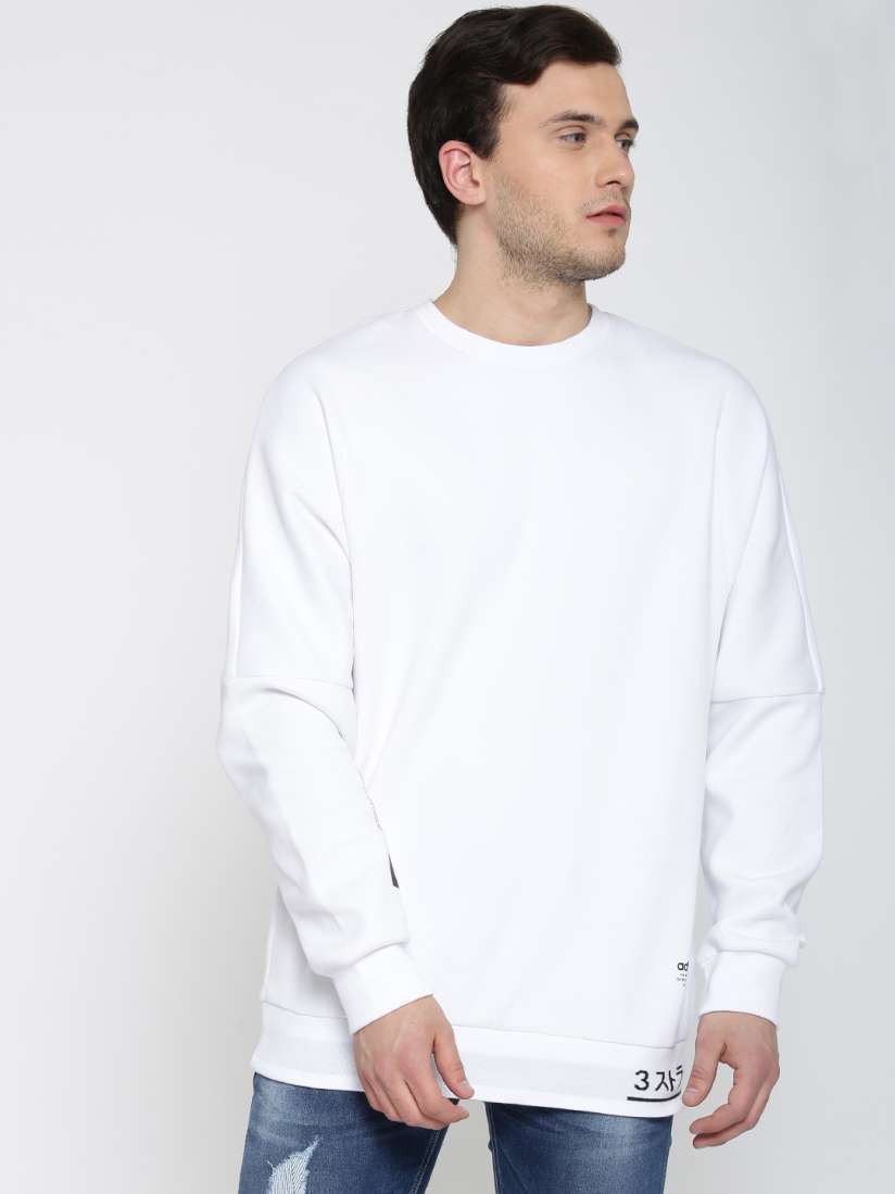 Buy ADIDAS Originals Men White NMD Solid Sweatshirt Sweatshirts for Men 2394352 Myntra