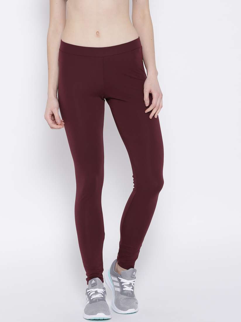 Adidas burgundy tights online