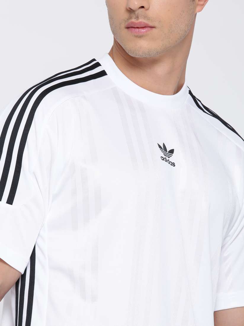 Buy ADIDAS Originals Men White JAQ 3 Stripes Jersey Tshirts for Men 2394386 Myntra