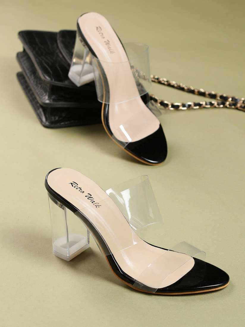 Buy Retro Walk Open Toe Block Heels Heels for Women 23944916 Myntra