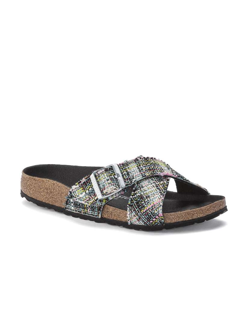 Buy Birkenstock Siena Ii Rivet Logo Green Narrow Width Synthetic Material Two Strap Sandals Flats for Women 23947976 Myntra