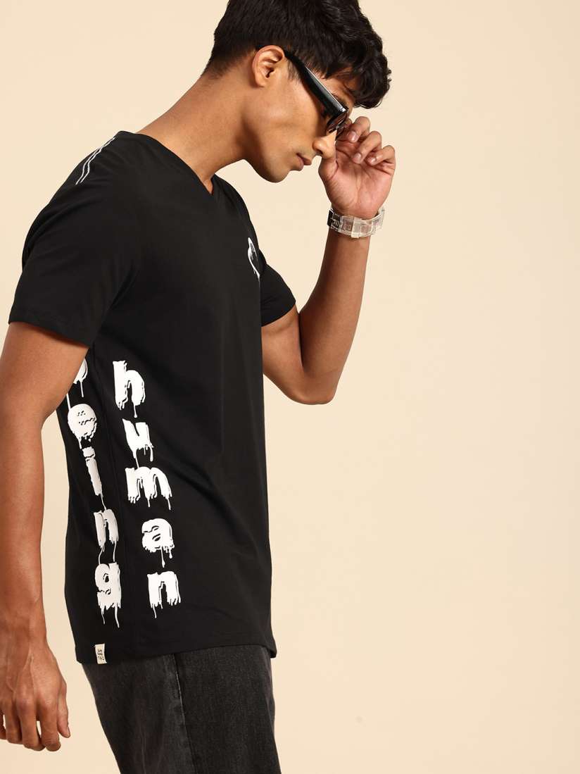 Buy Being Human Typography Printed Pure Cotton T shirt Tshirts for Men 23951432 Myntra
