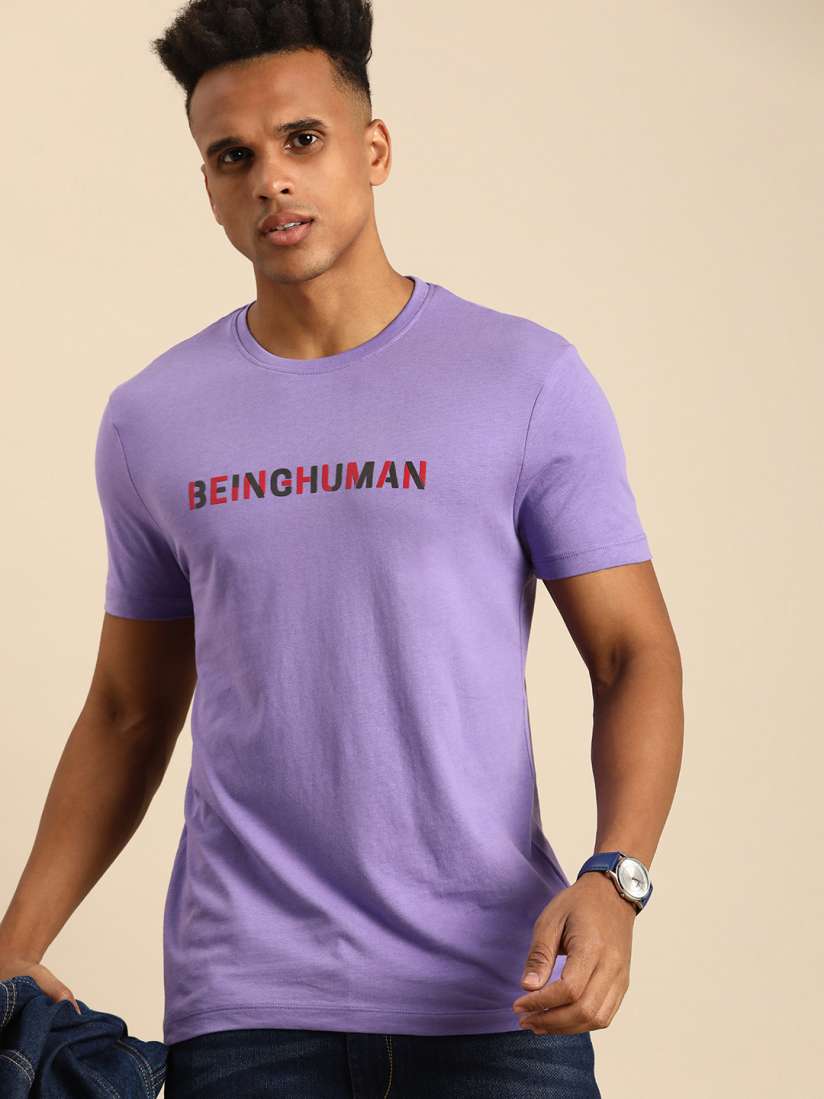 Buy Being Human Pure Cotton Brand Logo Printed Casual T shirt Tshirts for Men 23951462 Myntra