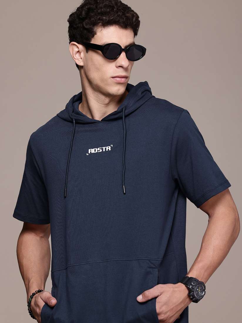 Buy Roadster Hooded Pure Cotton T shirt Tshirts for Men 23952586 Myntra