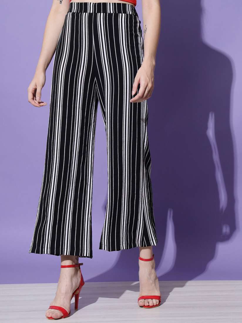 Ladies striped culottes online
