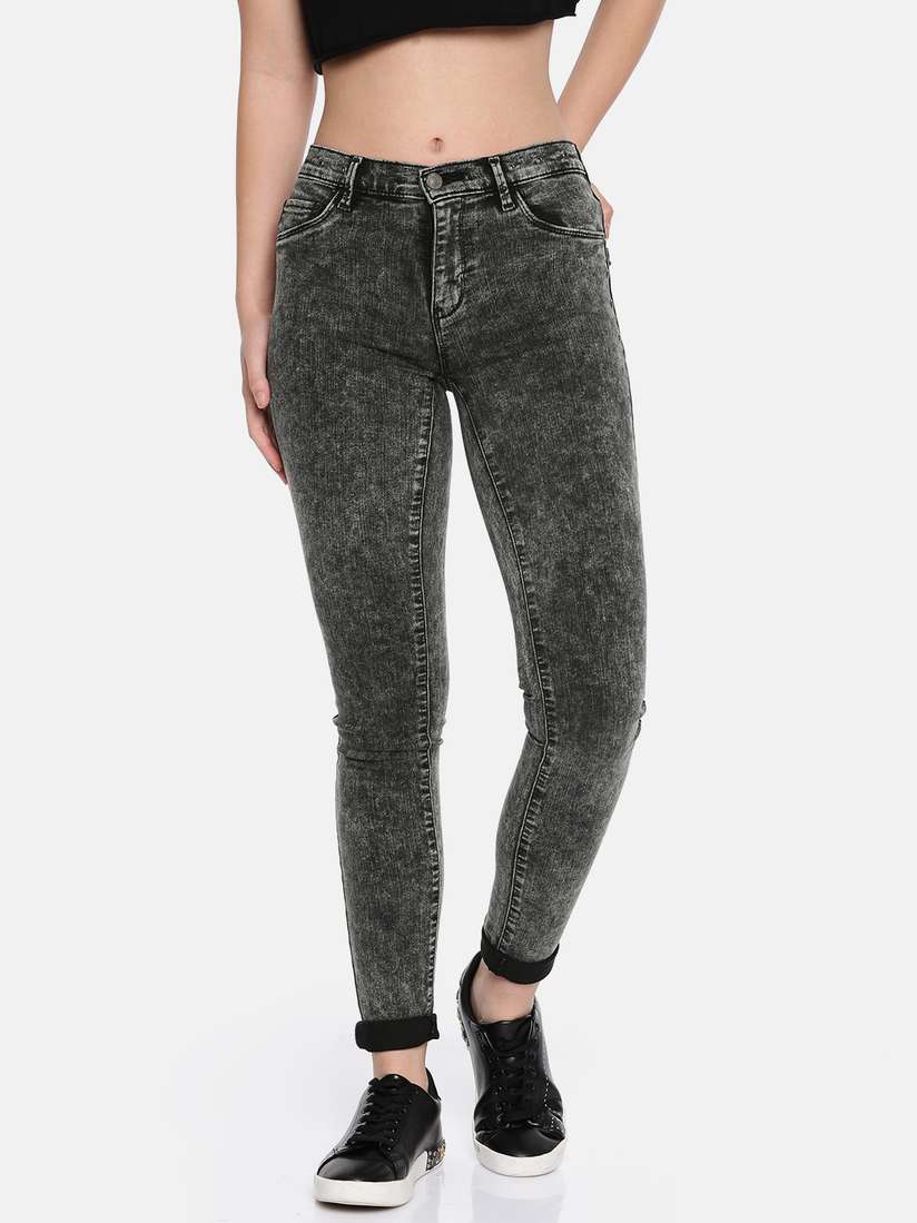 Buy ONLY Charcoal Grey Skinny Fit Denim Jeggings Jeggings for