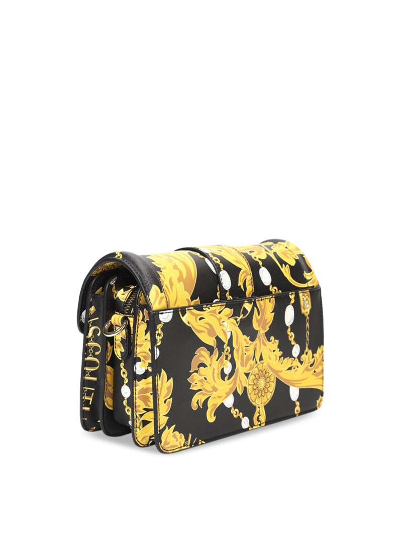 ショルダーバッグ・ポシェット VERSACE Shoulder Bags Women Satin Yellow VERSACE(ヴェルサーチェ) ショルダーバッグ・ポシェット