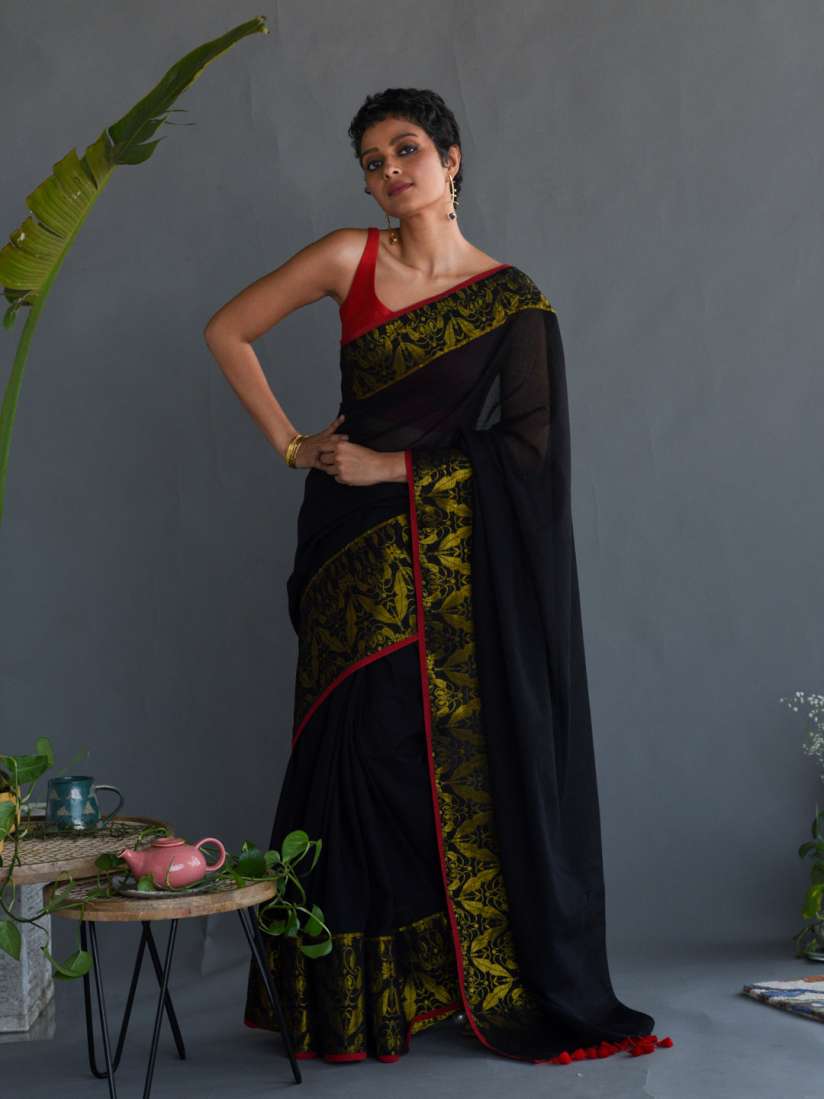 Myntra pure cotton sarees hot sale