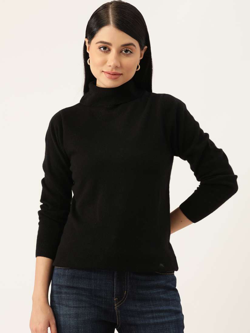 Buy Monte Carlo Basic High Neck Pullover Sweaters for Women 23976454 Myntra