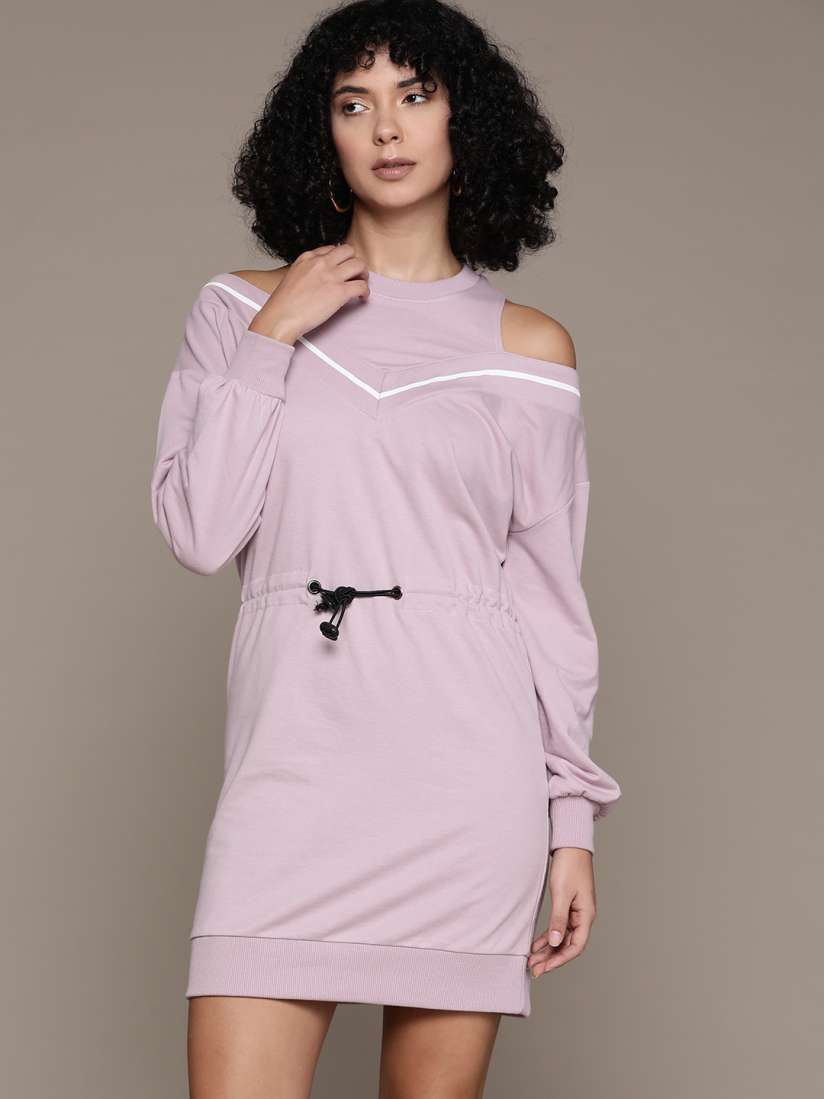 Buy The Roadster Lifestyle Co. Cut Out Toggle Jumper Dress Dresses for Women 23977934 Myntra