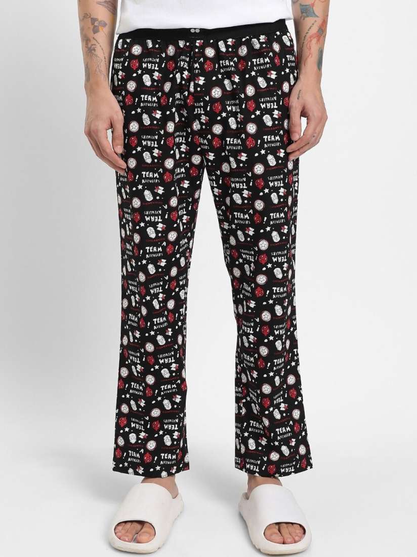 Buy Bewakoof Plus Men Avengers Printed Pure Cotton Lounge Pants Lounge Pants for Men 23981084 Myntra