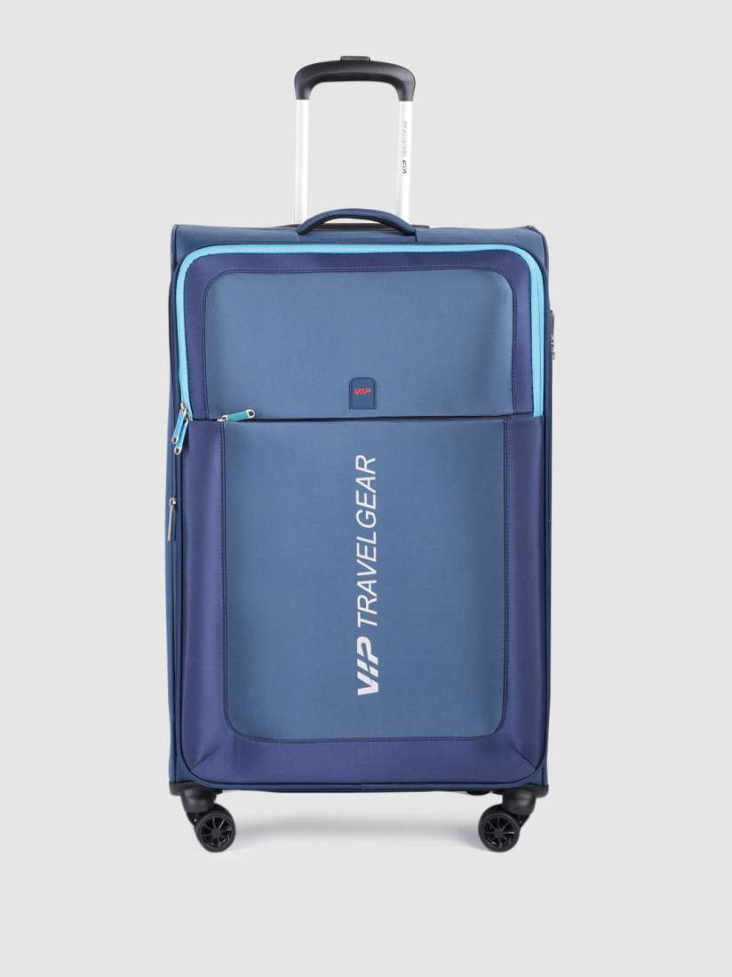 Buy VIP Brand Logo Print Supreme Soft Sided Large Trolley Suitcase Trolley Bag for Unisex 23981262 Myntra