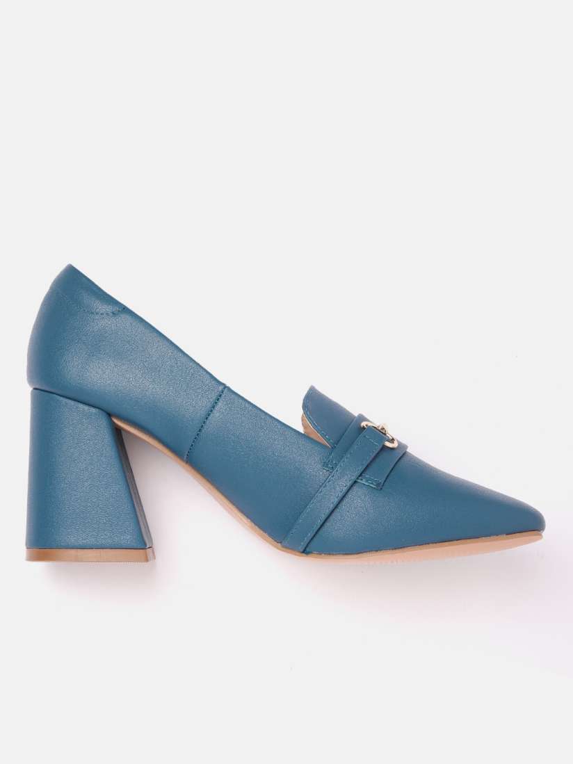 Buy Allen Solly Women Horse Bit Detail Block Heel Pumps Heels for Women 23982834 Myntra