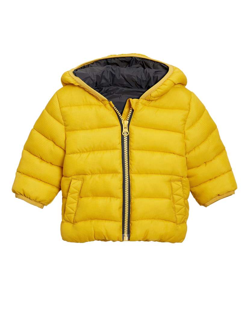 Buy next Boys Yellow Solid Padded Hooded Jacket Jackets for Boys 2398879 Myntra