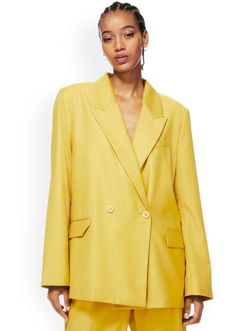 Buy H M Double Breasted Blazer Blazers for Women 23999794 Myntra
