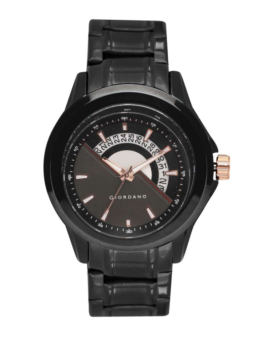 Buy GIORDANO Men Gunmetal Toned White Analogue Watch C1057 22 Watches for Men 2400440 Myntra