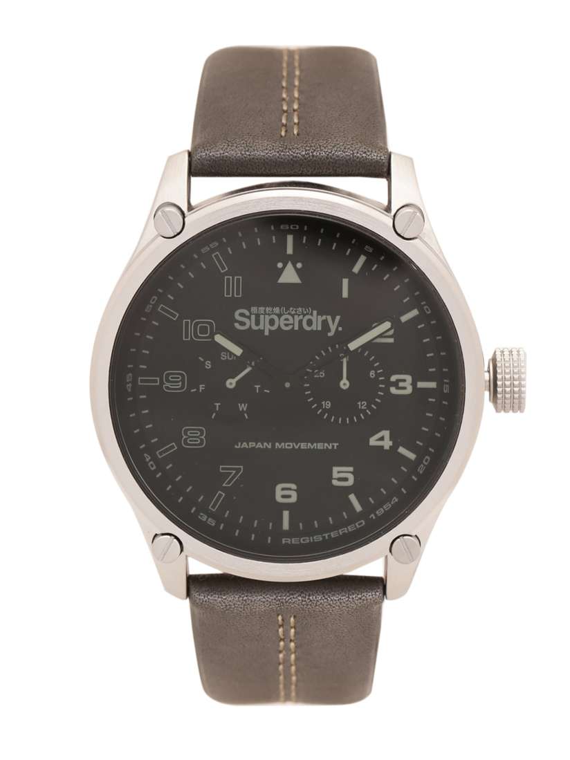 Superdry black watch discount