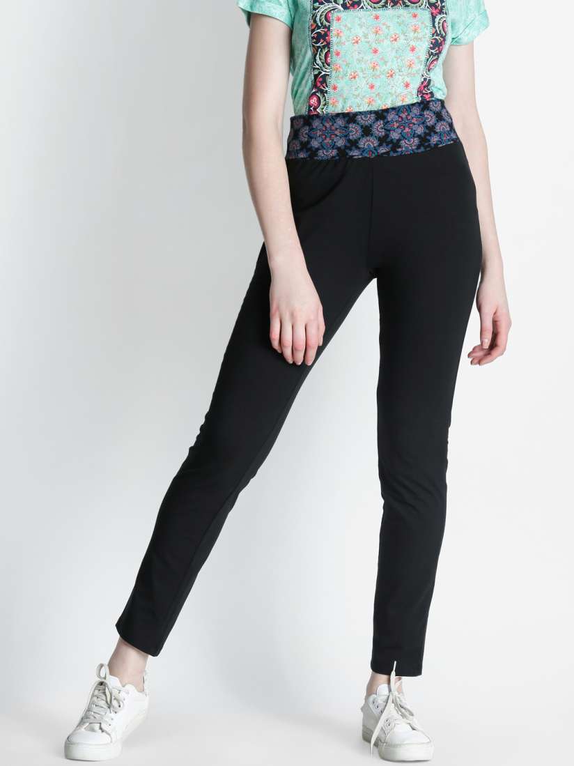 Buy Ajile by Pantaloons Women Black Track Pants Track Pants for Women 2400904 Myntra