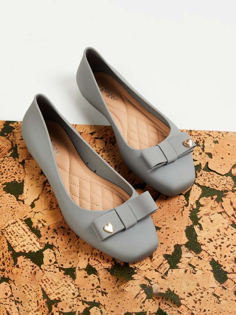 Rubber ballerinas clearance