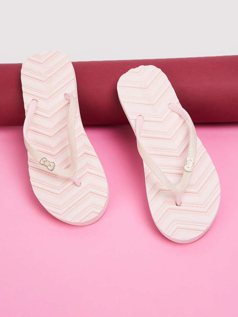 Buy Ginger by Lifestyle Women Textured Rubber Thong Flip Flops With Bows Flip Flops for Women 24016290 Myntra