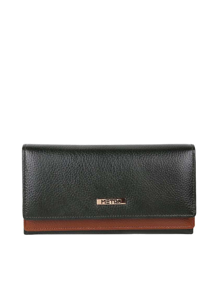 Buy Metro Women Leather Two Fold Wallet Wallets for Women 24019140 Myntra