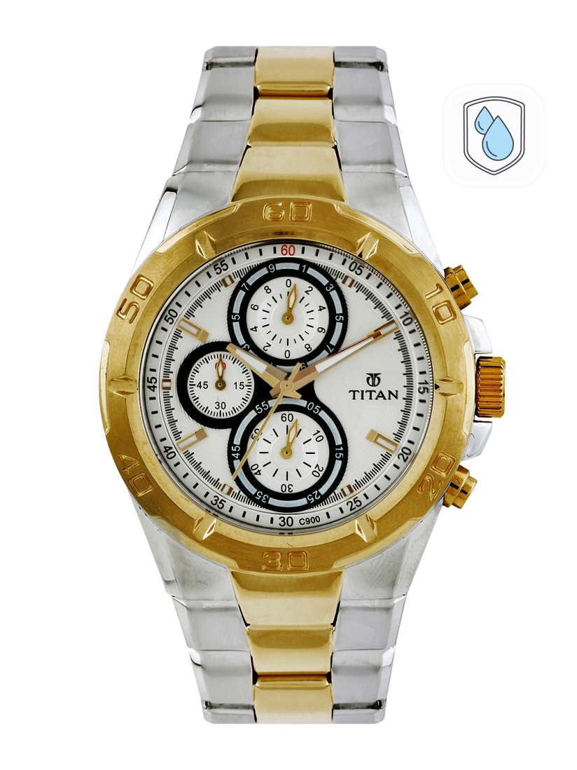Buy Titan Men Silver Toned Dial Chronograph Watch NE9308BM01J Watches for Men 240241 Myntra