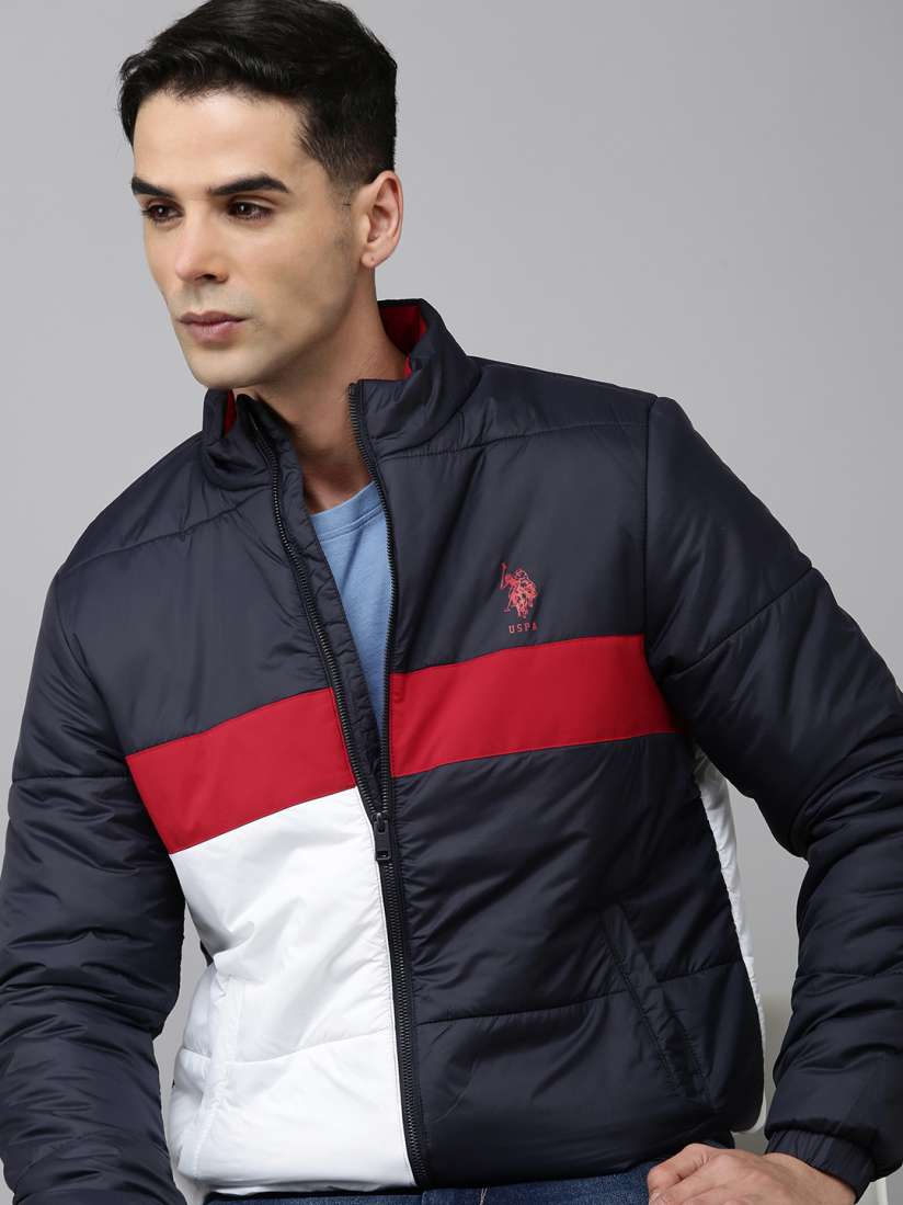 Buy U.S. Polo Assn. Colourblocked Bomber Jacket Jackets for Men 24030106 Myntra
